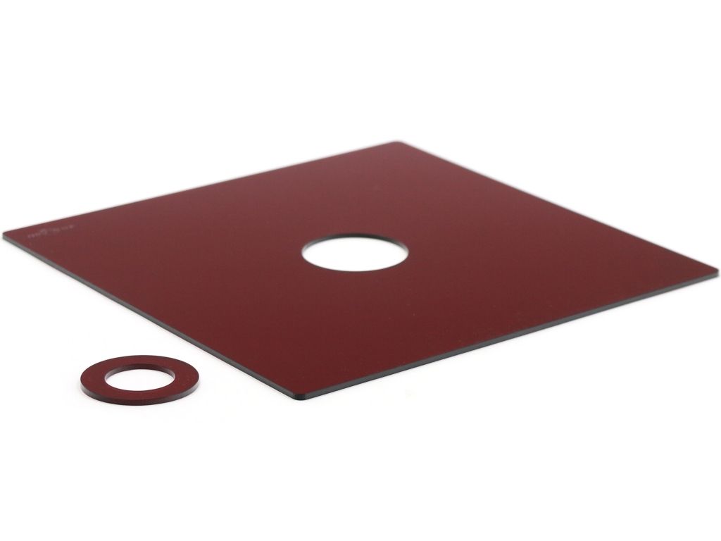 Red cover plate 30x30 - lying